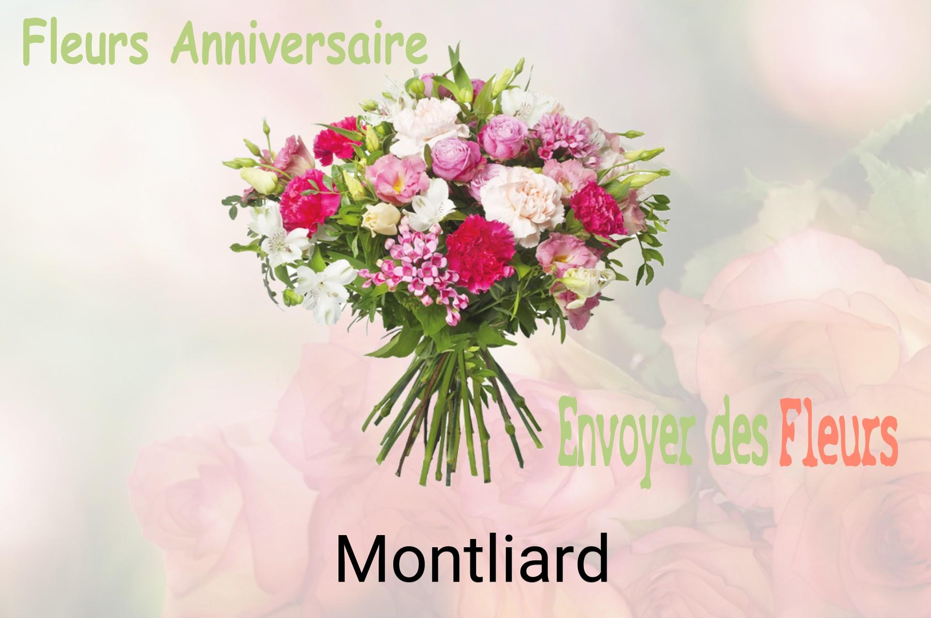 Bouquet de fleurs d’anniversaire livré à Montliard