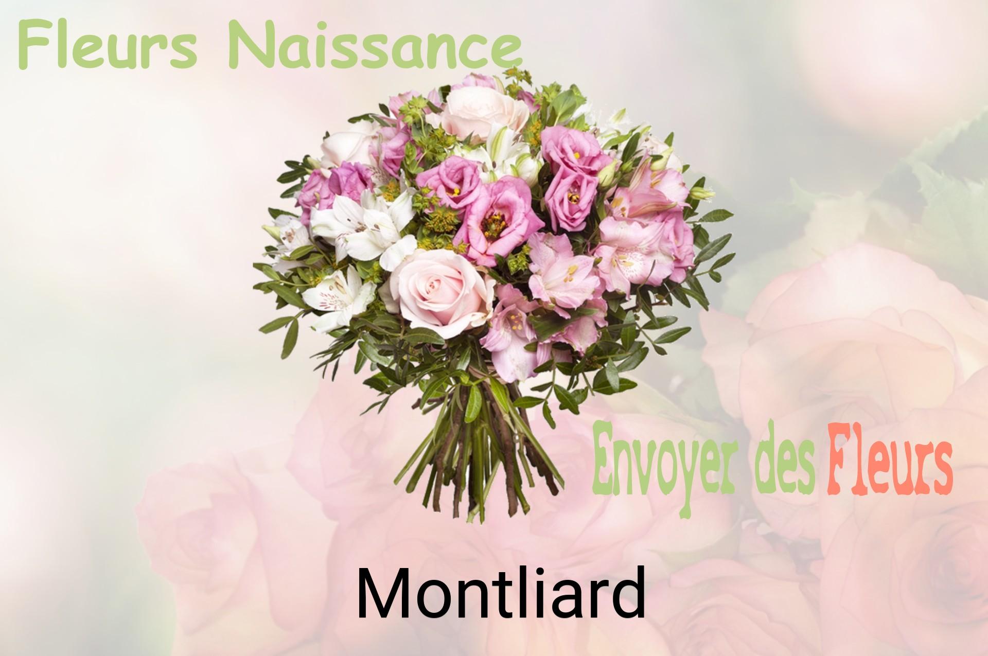 Bouquet de fleurs de naissance livré à Montliard